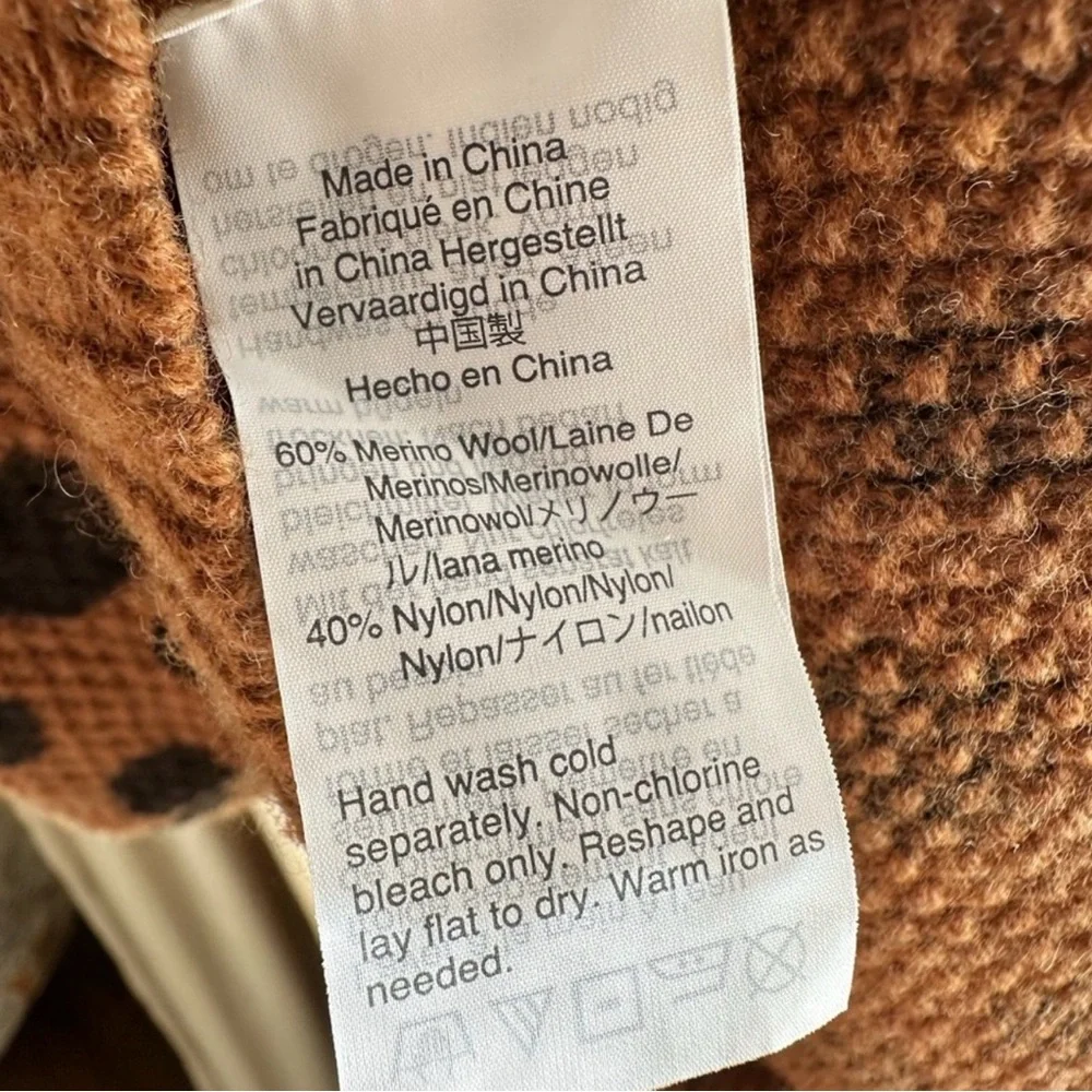 Madewell Brown and Black Polka Dot Sweater Dress